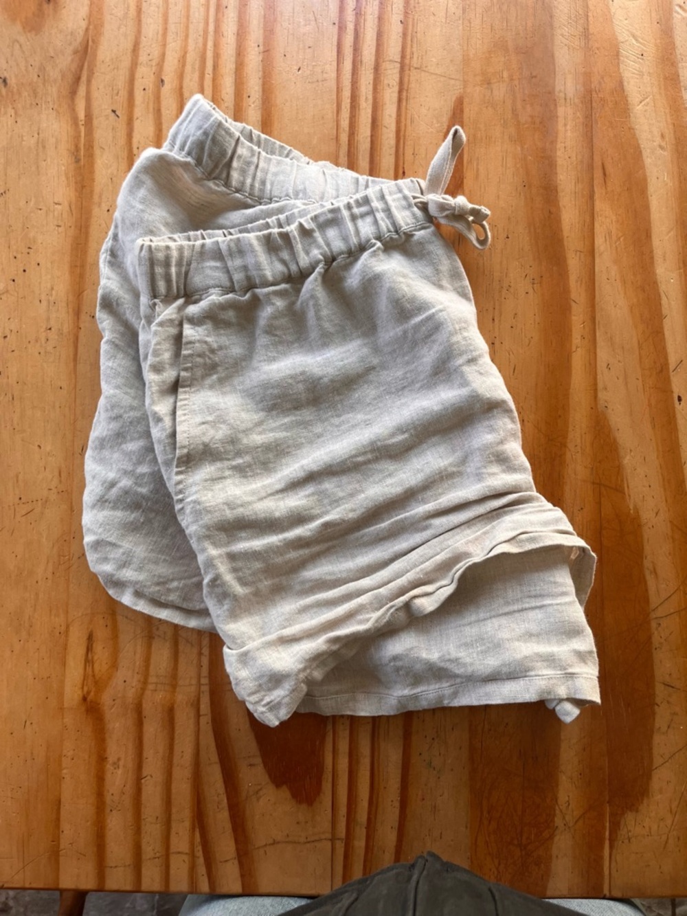 Little Moon Natural Beige Linen-Blend